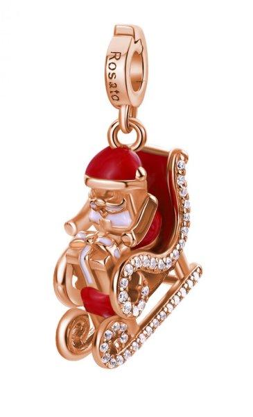Rosato Karácsonyi bronz medál Santa Klaus cirkónium kövekkel Storie RZLE070