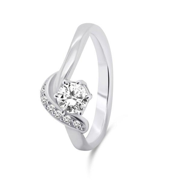 Brilio Silver Elegáns ezüst gyűrű cirkónium kövekkel RI048W 56 mm