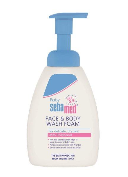 Sebamed Gyermek mosakodó hab arcra és testre Baby (Face & Body Wash Foam) 400
ml