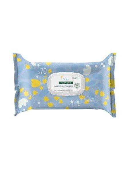 Klorane Gyengéd tisztító kendők körömvirággal gyermekeknek születéstől
kezdve (Gentle Cleansing Wipes) 70 db