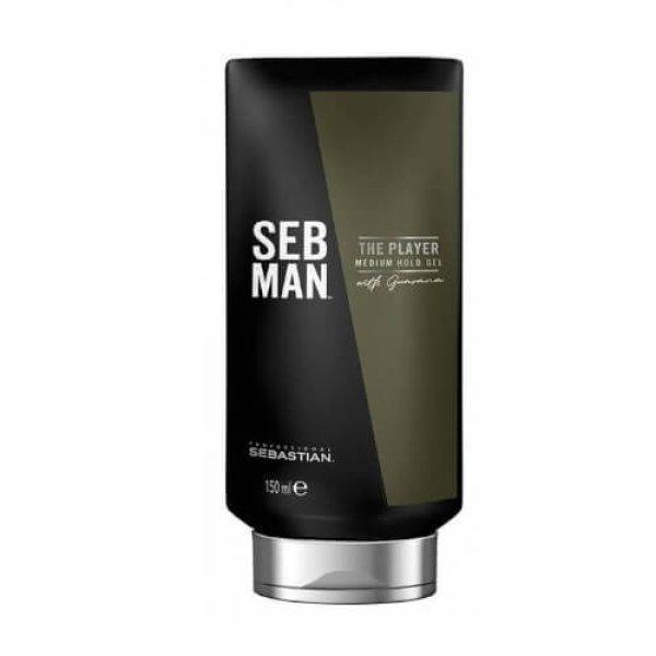 Sebastian Professional Közepesen fixáló hajzselé SEB MAN The Player (Medium
Hold Gel) 150 ml