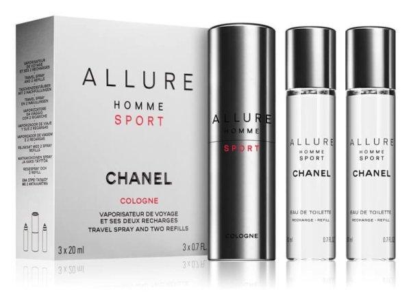 Chanel Allure Homme Sport Cologne - EDC 20 ml (újratöltő flakon) +
utántöltő 2 x 20 ml