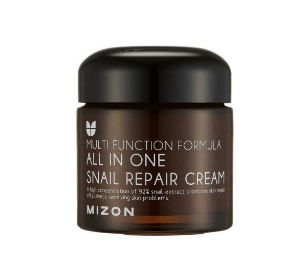 Mizon Regeneráló bőrápoló krém csigaváladék szűrővel 92% (All In One
Snail Repair Cream) 75 ml