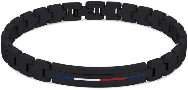 Tommy Hilfiger Időtálló fekete acél karkötő 2790312