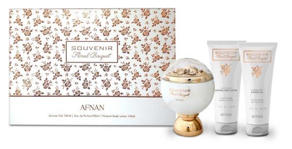 Afnan Souvenir Floral Bouquet- EDP 100 ml + tusfürdő 100 ml + testápoló 100
ml