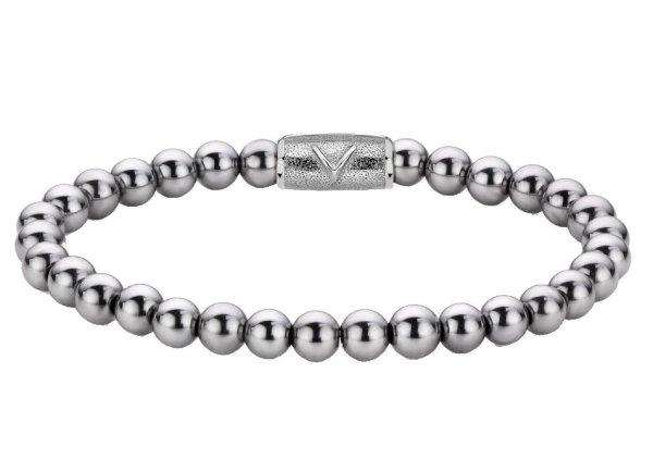 Rebel&Rose Gyöngy karkötő Silver Shine RR-6DV01-S 15 cm - XS