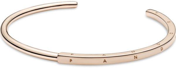 Pandora Masszív nyitott bronz karkötő Pandora Rose 589493C00 17,5 cm