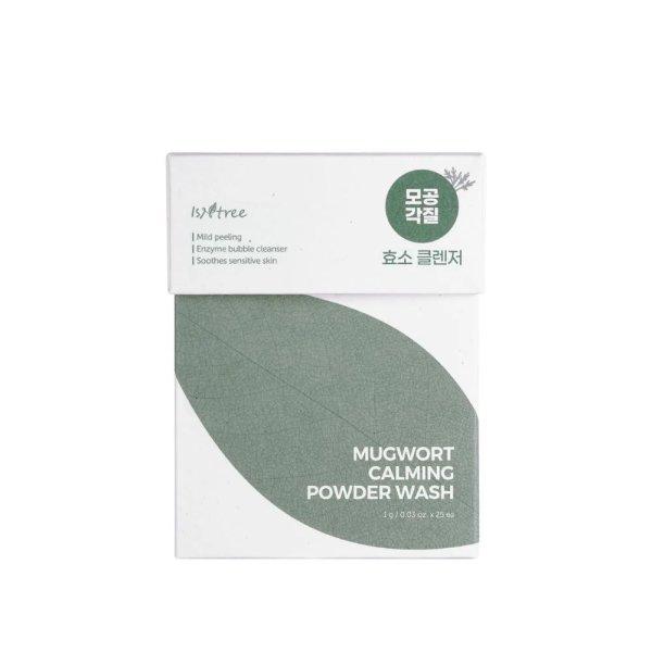 Isntree Nyugtató tisztító por Mugwort (Calming Powder Wash) 25 x 1 g