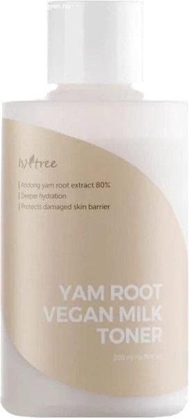 Isntree Tápláló és hidratáló tejtonik Yam Root Vegan Milk (Toner) 200 ml