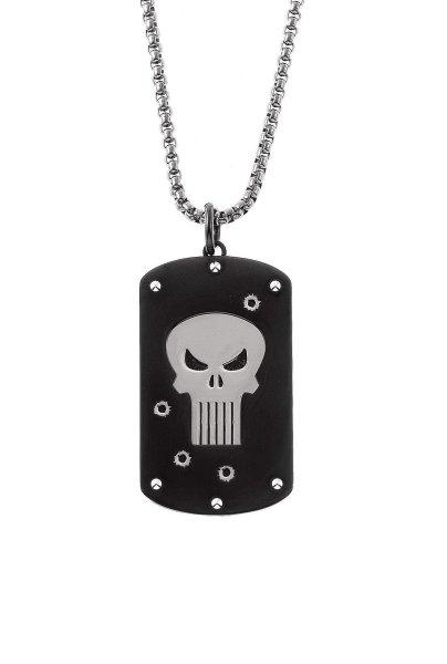 Disney Férfi acél nyaklánc Punisher Marvel C600693L-M.CS