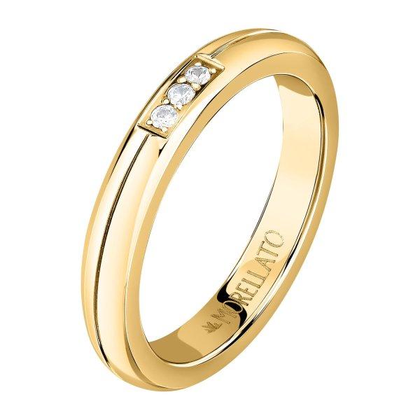 Morellato Bájos aranyozott gyűrű kristályokkal Love Rings SNA47 56 mm