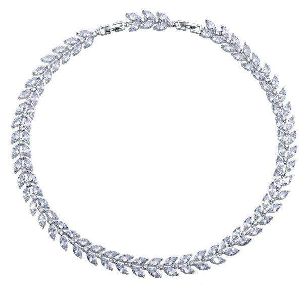 CRYSTalp Elegáns nyaklánc Luminous kristályokkal 12251.R