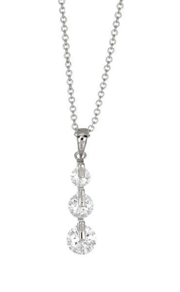 CRYSTalp Elegáns nyaklánc kristályokkal Mood 32242.R