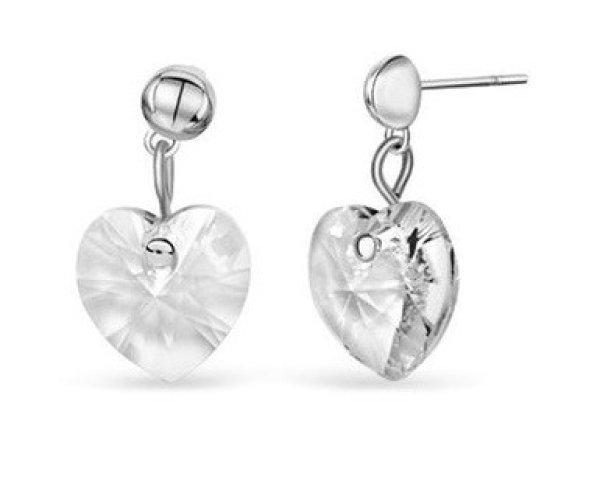CRYSTalp Romantikus szív fülbevaló Lovely Heart 4022.CAB.R