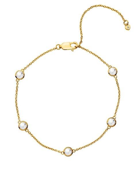 Hot Diamonds Aranyozott karkötő topázzal és valódi gyémánttal Gemstone
DL698