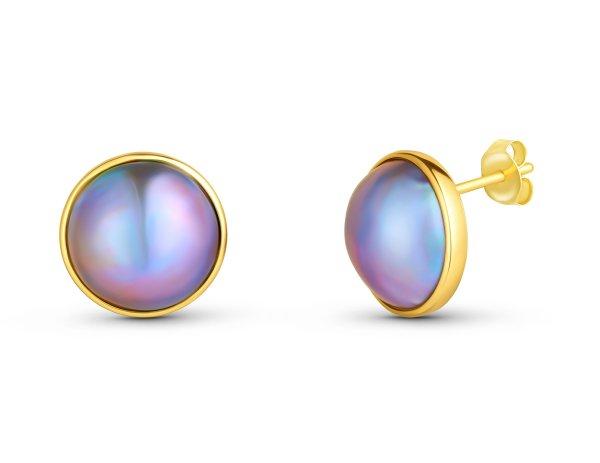 JwL Luxury Pearls Luxus aranyozott igazgyöngy fülbevaló Mabe JL0831