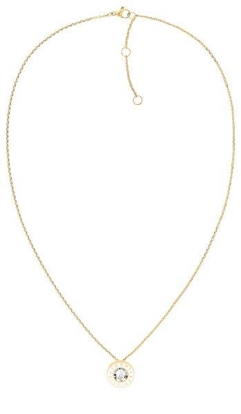 Tommy Hilfiger Elegáns aranyozott nyaklánc kristállyal Layered 2780801