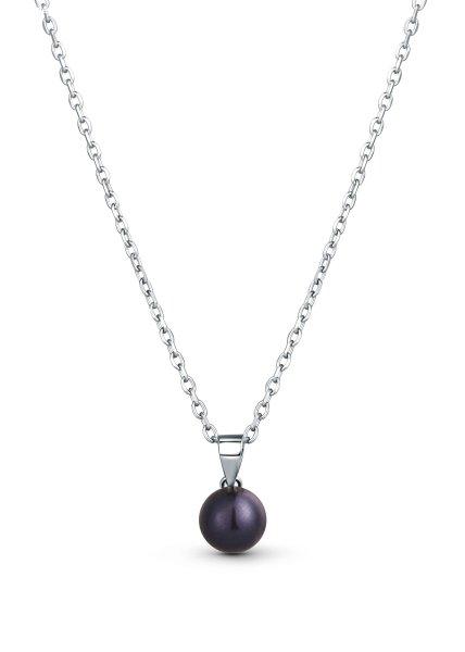 JwL Luxury Pearls Gyengéd ezüst fekete igazgyöngy nyaklánc JL0836 (lánc,
medál)