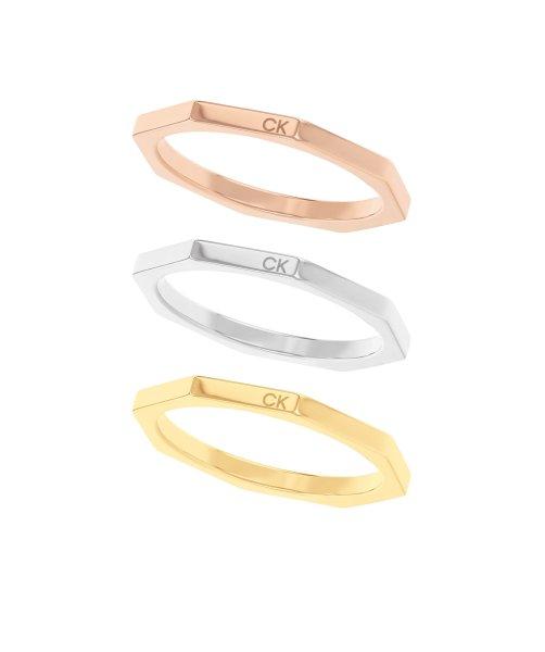 Calvin Klein Bájos acél gyűrű szett 35000509 54 mm