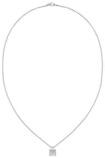 Calvin Klein Modern acél nyaklánc Sculptural 35000486