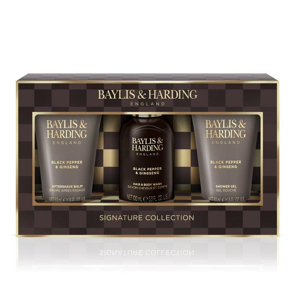 Baylis & Harding Testápoló ajándékkészlet Fekete bors & Ginzeng 3 db