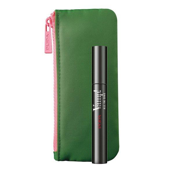 PUPA Milano Volumennövelő és hosszabbító szempillaspirál táskával Vamp!
All in One (Mascara) 9 ml