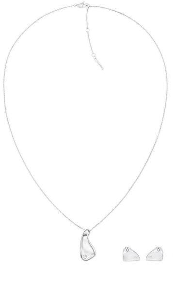 Calvin Klein Női acél ékszerkészlet Cherished 35700016 (nyaklánc,
fülbevaló)