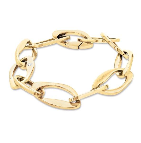 Calvin Klein Jellegzetes aranyozott karkötő Harmonious Connection 35000686