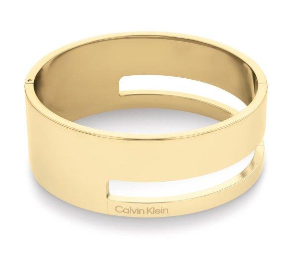 Calvin Klein Masszív aranyozott karkötő Geometric Essentials 35000673
