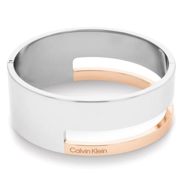 Calvin Klein Masszív bicolor karkötő Geometric Essentials 35000675