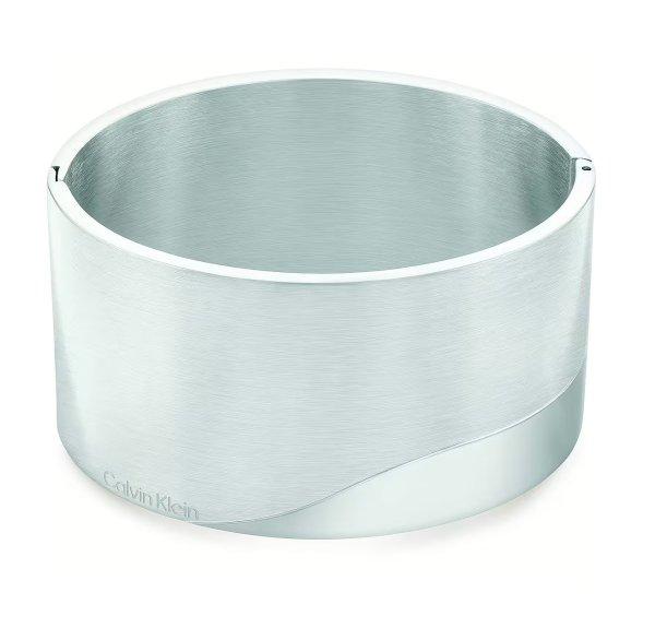 Calvin Klein Masszív tömör acél karkötő Minimal Circular 35000146