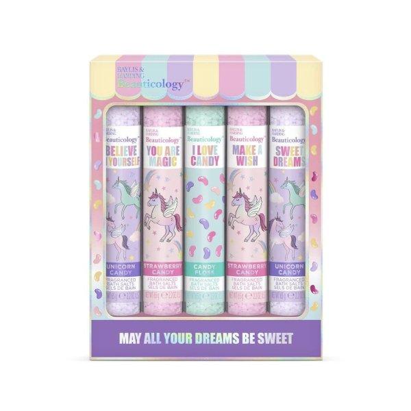Baylis & Harding Fürdősó ajándékcsomag Egyszarvú 5 db