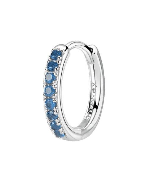 Brosway Stílusos karika single fülbevaló Fancy Freedom Blue FFB81 - 1 db