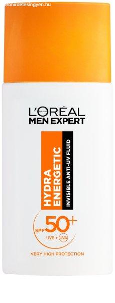 L'Oréal Paris Hidratáló fluid SPF 50+ Men Expert Hydra Energetic (Invisible
Anti-UV Fluid) 50 ml