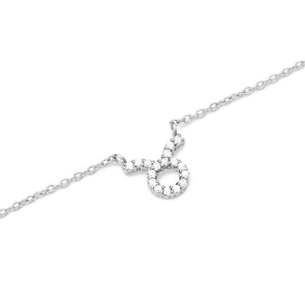 Daniel Wellington Elegáns acél nyaklánc Bika Crystal Zodiac DW00400944