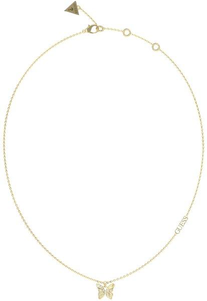Guess Bájos aranyozott nyaklánc pillangóval Chrysalis JUBN04107JWYGT/U