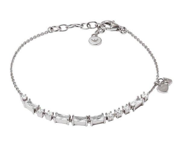 Emporio Armani Elegáns ezüst karkötő nőknek cirkónium kövekkel EG3605040