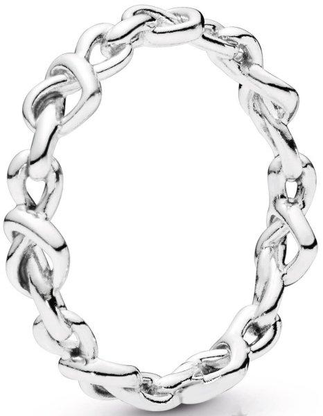 Pandora Ezüst gyűrű Összefonódó szívek 198018 50 mm