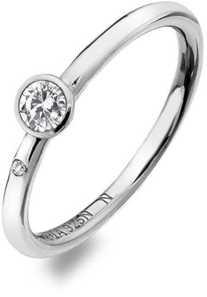 Hot Diamonds Luxus ezüst gyűrű topázzal és gyémánttal Willow DR206 54 mm