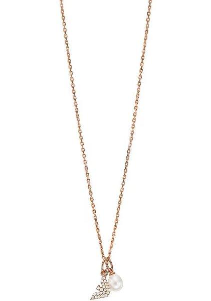 Emporio Armani Stílusos bronz nyaklánc cirkónium kövekkel EG3573221