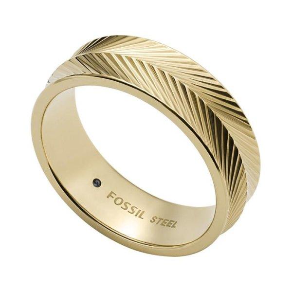 Fossil Elegáns, aranyozott gyűrű Harlow JF04118710 53 mm