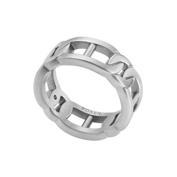 Fossil Modern férfi acél gyűrű Heritage D-Link JF04409040 59 mm