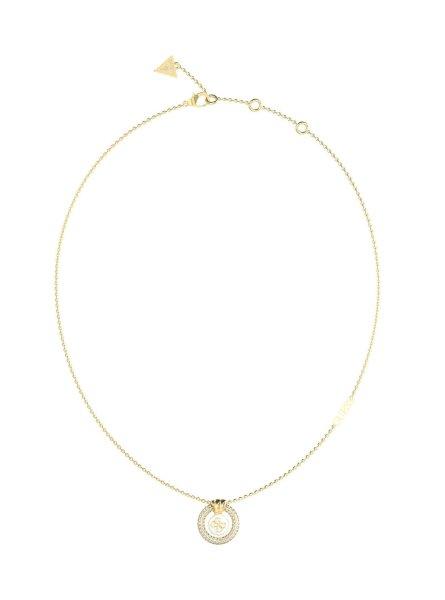 Guess Divatos aranyozott nyaklánc cirkónium kövekkel Knot You
JUBN04052JWYGWHT/U
