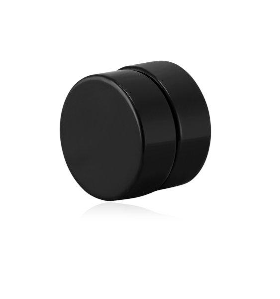 Troli Fekete mágneses single 2 az 1-ben (kő, mini bross) VSE6018B-PET - 1 db