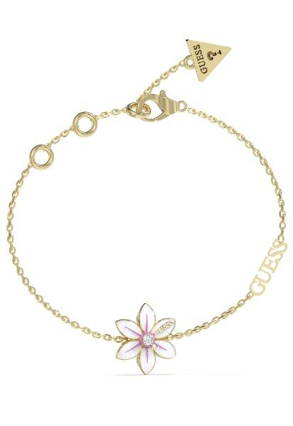 Guess Gyönyörű aranyozott karkötő virágokkal White Lotus JUBB04134JWYGWH
18,5 cm