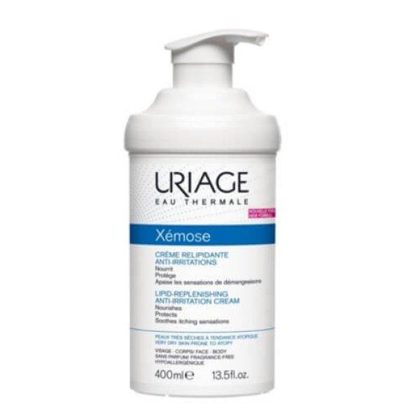 Uriage Relipidáló nyugtató krém nagyon száraz, érzékeny és atópiás
bőrre Xémose (Lipid-Replenishing Anti-Irritation Cream) 400 ml