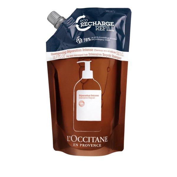 L'Occitane en Provence Sampon utántöltő száraz és sérült hajra Intensive
Repair (Shampoo Refill) 500 ml