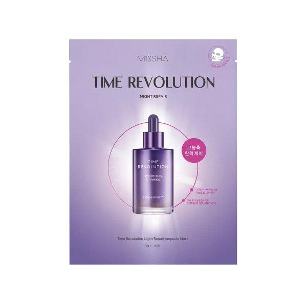 Missha Öregedés elleni maszk Time Revolution Night Repair (Ampoule Mask) 30 g