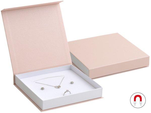 JK Box Púderrózsaszín díszdoboz ékszerszetthez VG-10/A5/A1