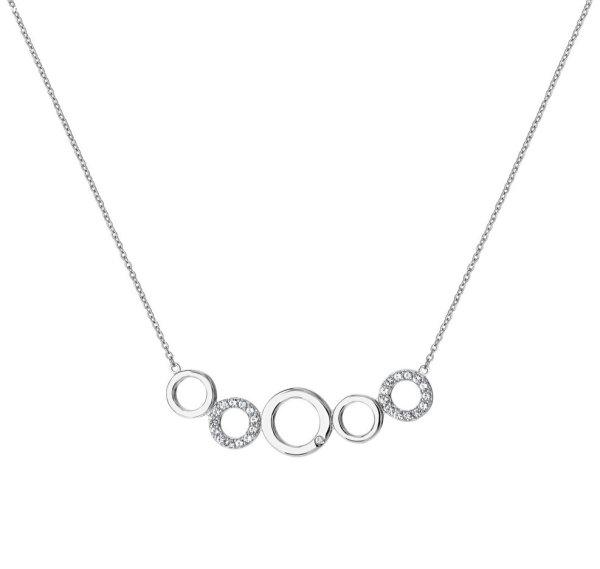 Hot Diamonds Elegáns ezüst nyaklánc gyémánttal és topázzal Balance DN164